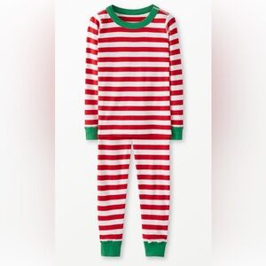 Hanna Andersson Size 6-7 Red Striped Pajama Set